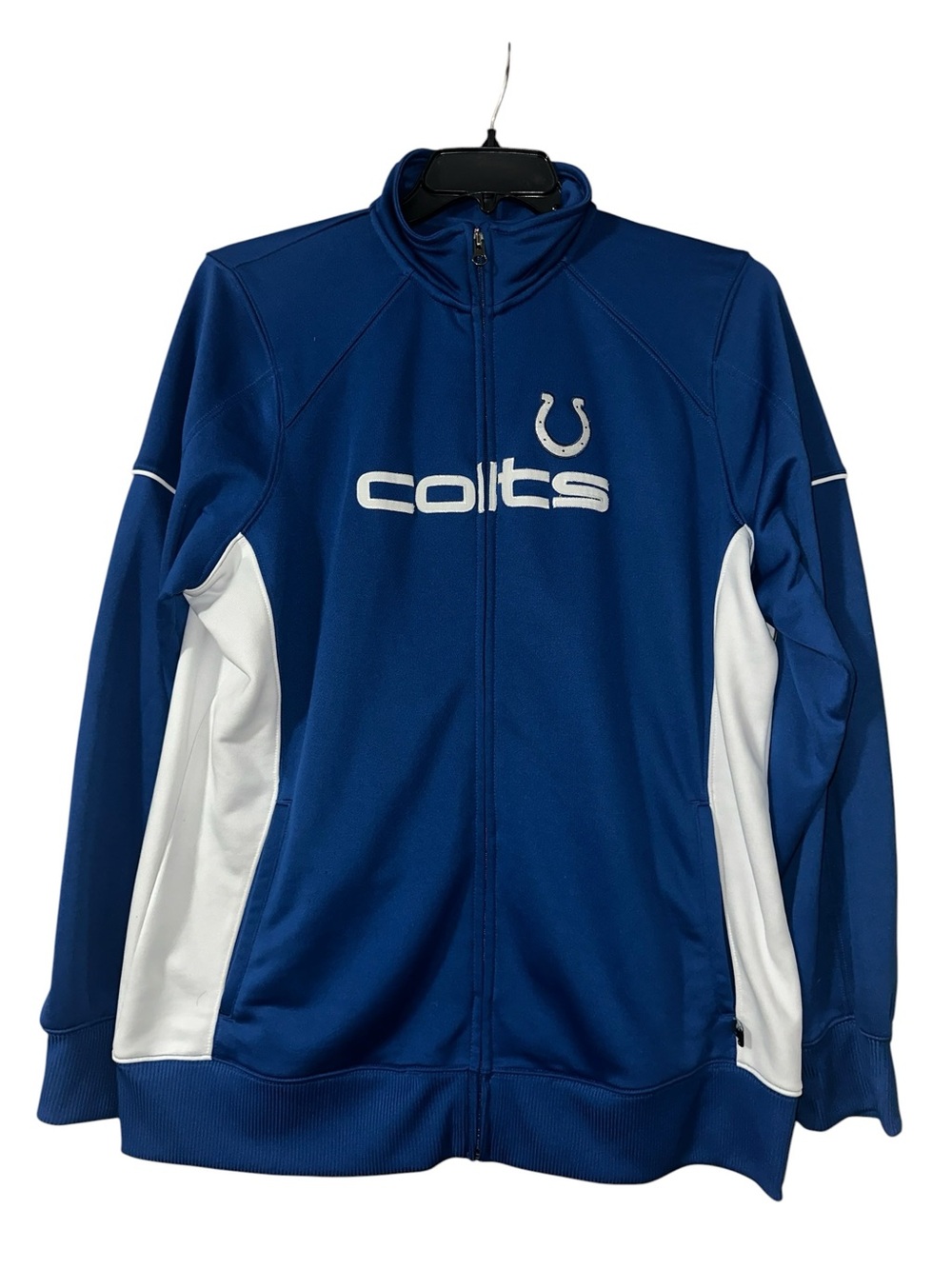 Indianapolis Colts NFL Team Apparel Women’s 2XL Full Zip Track Jacket Blue